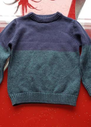 F&f свитер кофта тонкая вязка хлопковая мальчику 18-24м 86-92 см