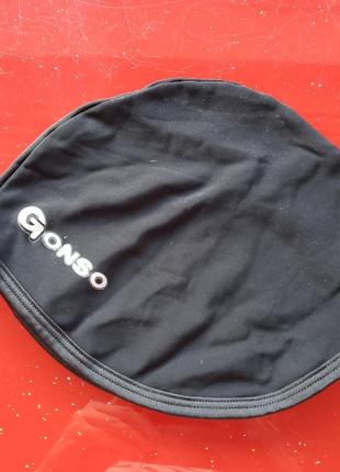 Gonso мужская женская спортивная термо шапка подшлемник черная