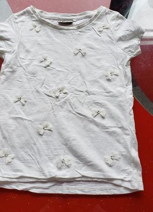 Next футболка дитяча для дівчинки 5-6-7 р 110-116-122 см біла ...