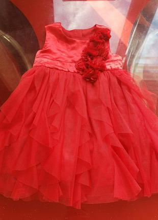 George святкова сукня дитяче плаття дівчинки 9-12м 74-80см чер...