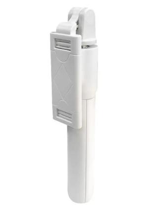 Селфі-палиця К07 штатив тринога Bluetooth 3 в 1 білий
