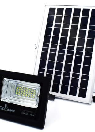 Прожектор на акумуляторі із сонячною панеллю CcLamp Solar proj...