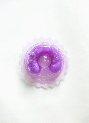 Вибро кольцо для+сосков/ фиолетовый силиконовый женский
