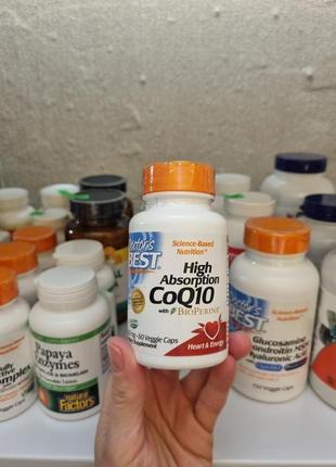 Doctors Best, коэнзим Q10 с высокой степенью всасывания, с BioPer