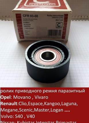 Ролик приводного ремня паразитный Megane/Laguna/Kangoo