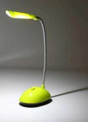 Настільна світлодіодна гнучка led лампа на батарейках
