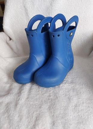 Резиновые сапоги crocs c10 27p синие