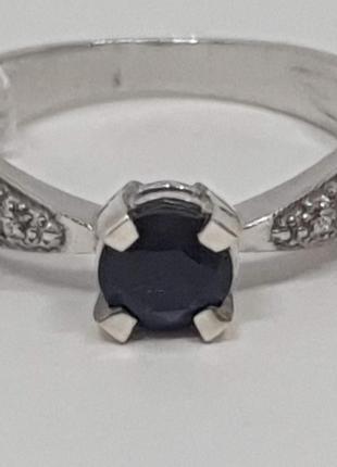 Серебряное кольцо Анни с сапфиром. Артикул 1685/9Р-SPH 16