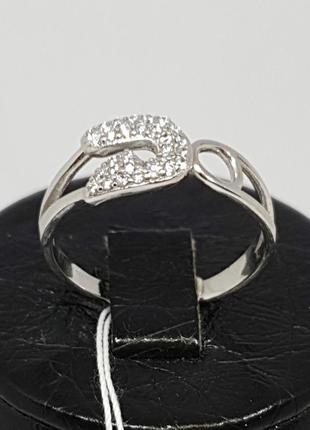 Серебряное кольцо с фианитами. Артикул 11011123426