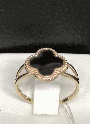 Золотое кольцо с эмалью. Артикул КБ1206И 18