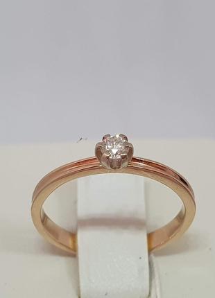 Золотое кольцо с бриллиантами. Артикул 3022738 16