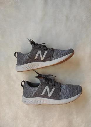 Сірі тканинні кросівки new balance fresh foam nb чоловічі жіно...