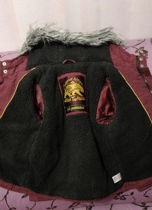 Куртка зимова на хутрі на зріст 98-104 (3-5 років)
