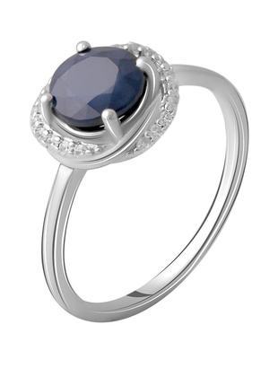 Серебряное кольцо с натуральным сапфиром 1.878ct (2063087) 17 ...