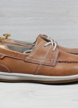 Шкіряні чоловічі мокасини / топ-сайдери clarks оригінал, розмі...