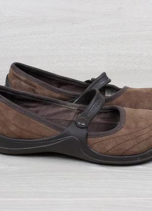 Жіночі замшеві туфлі crocs оригінал, розмір 37 - 38