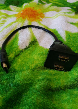 HDMI-розгалужувач адаптер перехідник HDMI тато — 2 HDMI мама