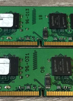 Комплект на 4GB (2x2GB) DDR2 800MHz (таймінги CL5) Kingston PC...