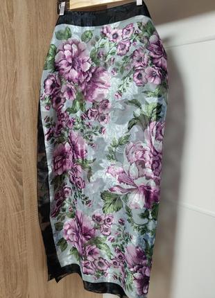 Женский платок платок с цветами
