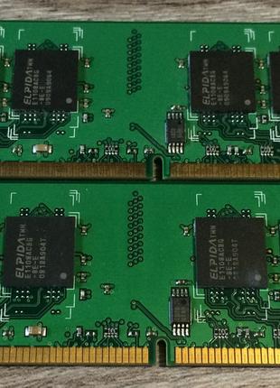 Комплект на 4GB (2x2GB) DDR2 800 MHz PC2 6400U (Intel/AMD) RAM...