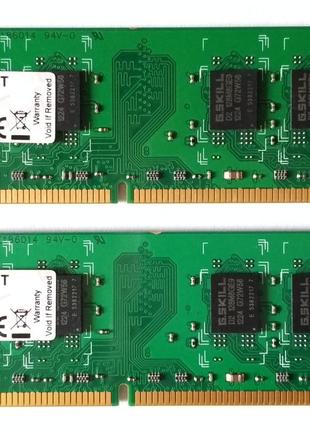 Комплект на 4GB (2x2GB) DDR2 RAM PC2 6400U 800 CL5 G.Skill (In...