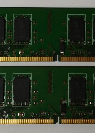 Комплект на 4 GB (2x2GB) DDR2 RAM PC2 6400U 800 Micron (Intel/...