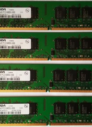 8GB 4*2GB DDR2 RAM PC2 6400U 800 Elpida Оперативная память
