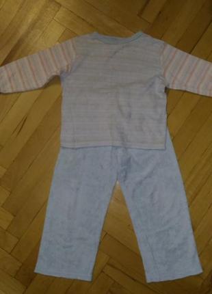 Махровая пижама тм pocopiano размер 116 на 5-6 лет