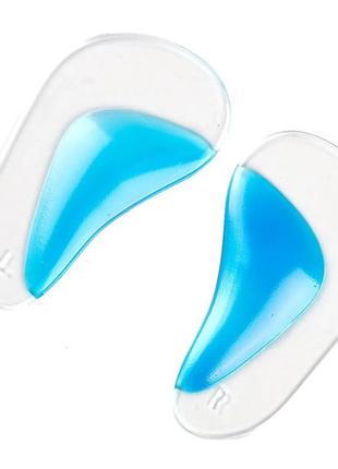 Силиконовые стельки под маленький подъем стопы HM Heels голубые
