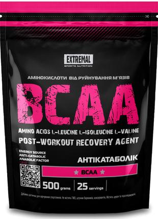 ВСАА аминокислоты 2:1:1 красная вишня 500 г БЦАА BCAA Extremal...