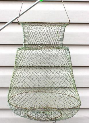 Садок для рыбы металлический рыболовный 45 см
