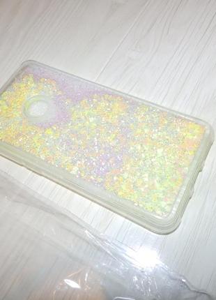 Чехол glitter для huawei nova lite жидкий блеск