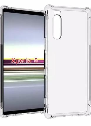 Sony Xperia 5 чехол AirBag силиконовый прозрачный