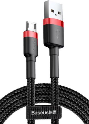 Кабель Кабель Baseus Cafule Micro USB 2.4A (1m) (red/black) 20781