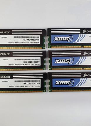 Комплект оперативной памяти Corsair XMS3 DDR3 12Gb (6*2Gb) 160...
