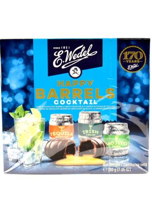 Шоколадні цукерки бочки з алкогольною начинкою E.Wedel Happy B...