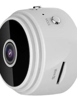 Мини Камера видеонаблюдения A9 White IP WiFi HD 1080p Micro