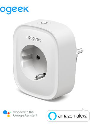 Koogeek Wi-Fi умная розетка ЕС 220В работает с Amazon Alexa Googl