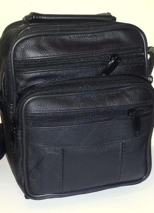 Мужская сумка из натуральной кожи 17x14x8,5см (s0114)