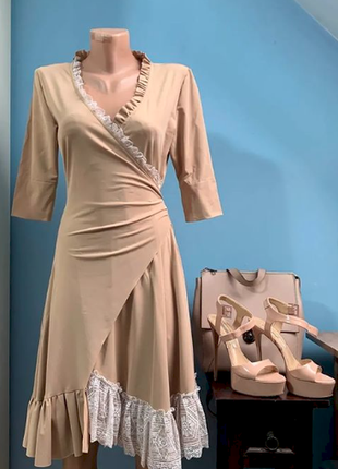 Платье из стрейчевого французского трикотажа