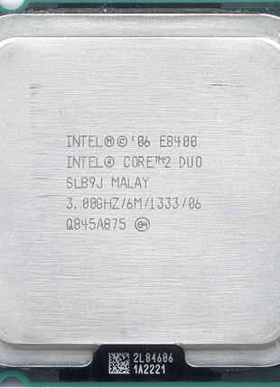 Процессор Intel Core 2 Duo E8400 3.00GHz/6M/1333 (SLB9J) s775,...