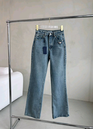 Женские брендовые джинсы р r а d а с поясом