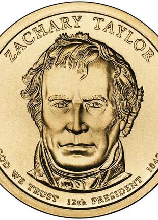 США 1 доллар 2009, 12 президент Закари Тейлор (1849-1850) №477
