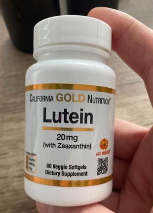 Лютеїн із зеаксантином, 20 мг, США, 60 капсул