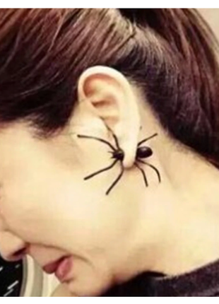 Сережки павуки паучки в стилі панк рок