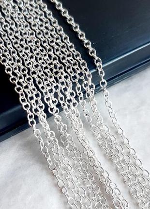 Срібний ланцюжок якірного плетіння, 925 проба, 63 см
