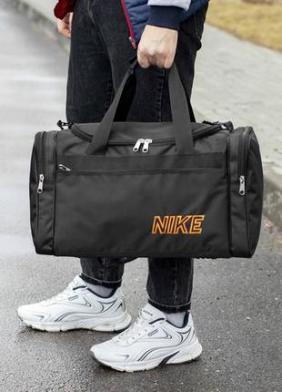 Спортивная дорожная сумка nike m-2 черного цвета на 32 литра д...