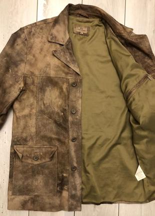 Новая мужская кожаная куртка jack & jones(54р)