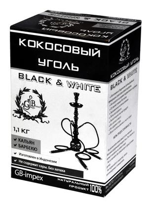 Кокосовый уголь для кальяна / Black&White / Индонезия / 1 kg