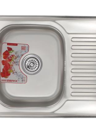 Мийка кухонна ZERIX Z6350-06-160E (satin) (ZM0561)